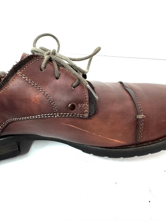 Bed Stu Men Size US 9 Dark Brown Leather Round Toe Lace Up Dress Shoes main image 13